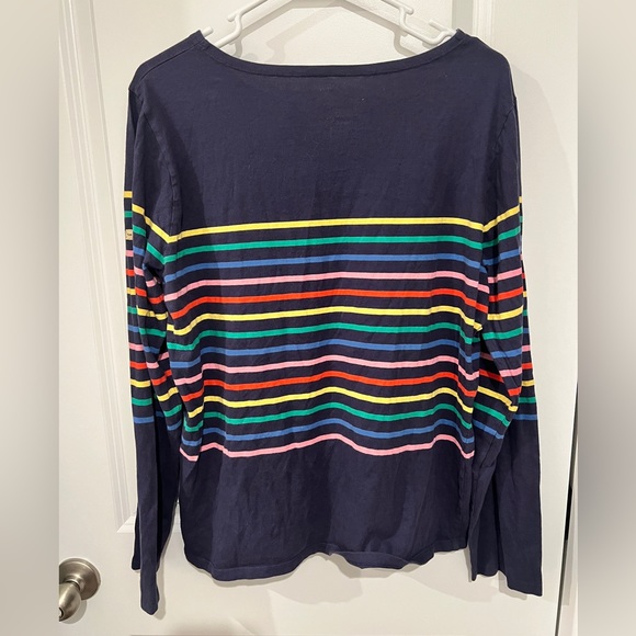 The Striped Sheep Rainbow/Navy Pablo Striped Shirt - Picture 3 of 7